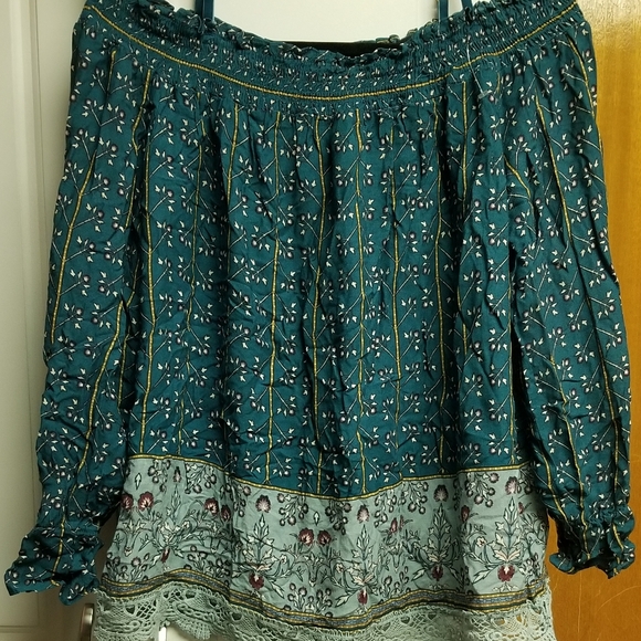 🍭Mason & Belle off shoulder print top with adjustable straps - Picture 5 of 10